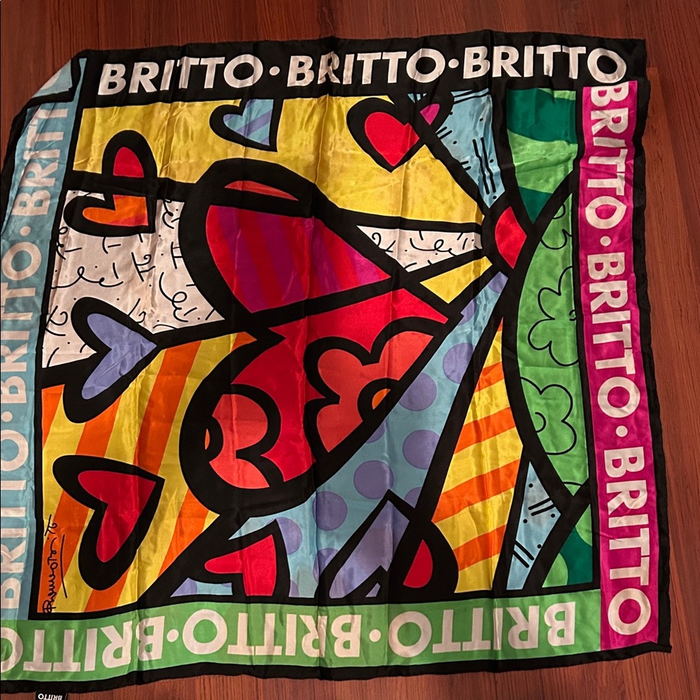 Colorful Britto Art Scarf